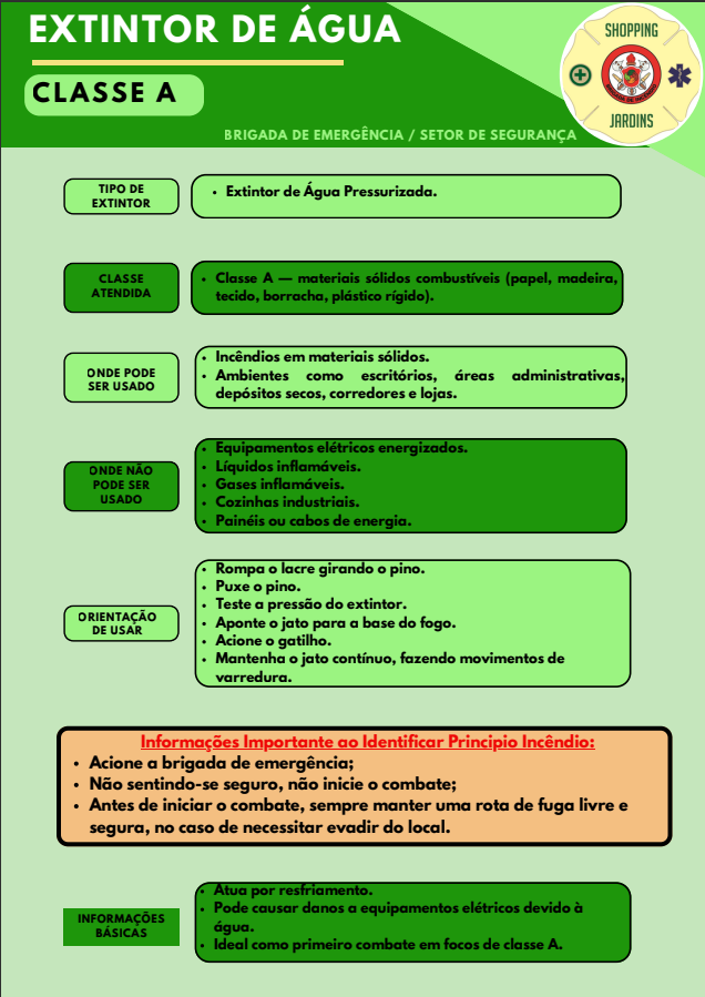Manual Extintor de Água